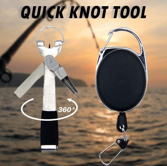 Quick Knot Tying Tool Fly Fishing Line Scissors Cutter Clipper Nippers Fast Knotter Tie Zinger Retractor Accessories