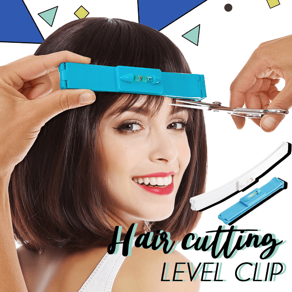 Bangs hair clipper + hair tail clip home hair salon hair cutting set horizontal tool  Hair Cutting Level Clip Set (2pcs) random color