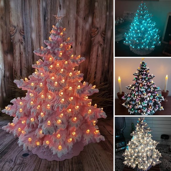 Glowing Fir Christmas Tree Decoration