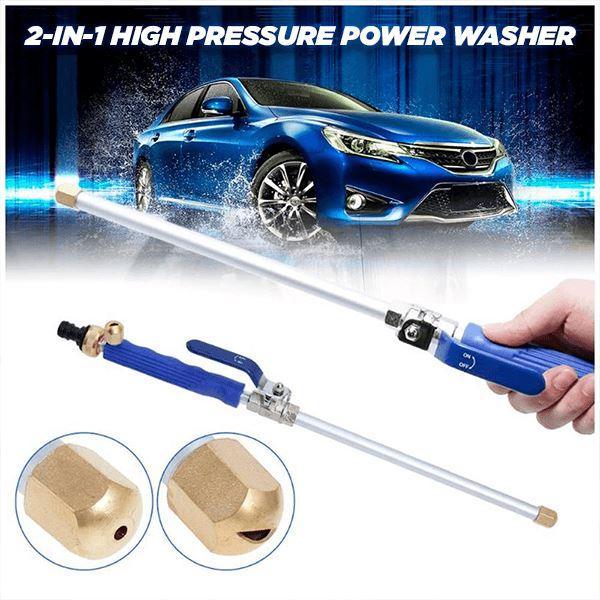 Car High Pressure Power Water Gun 2-in-1 Garden Washer Hose Wand Nozzle Sprayer Watering Spray Cleaning Tool Car Washer