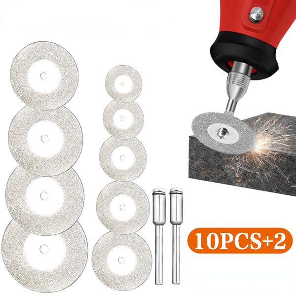 12pcs 16-50mm Dremel Tool Accessories Mini Diamond Cutting Disc for Rotory Accessories Grinding Wheel Rotary Circular Saw Blade Abrasive Disc