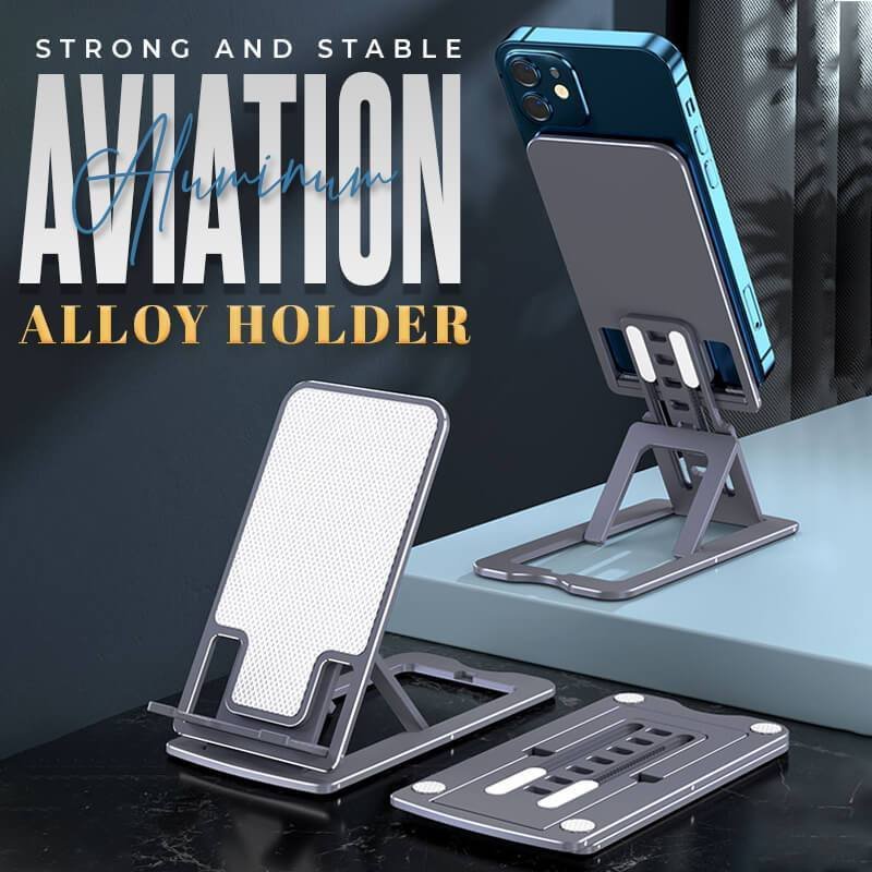 Aviation Aluminum Alloy Phone Tablet Holder Multi-angle Adjustment Portable