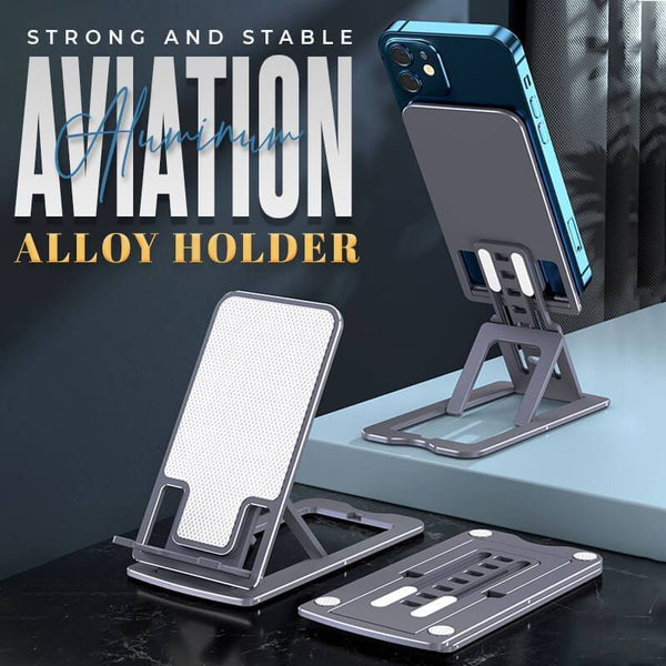 Aviation Aluminum Alloy Phone Tablet Holder Multi-angle Adjustment Portable