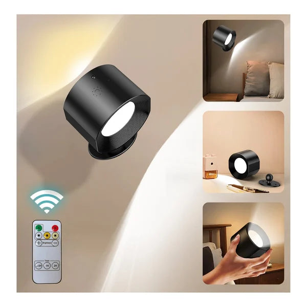 USB Rechargeable LED Wall Light Touch Control Cordless Wall Mounted Sconce Lights For Bedroom Reading Lamp