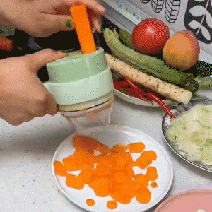 New 4 In 1 Handheld Electric Vegetable Cutter Wireless Chop Garlic Mas ...