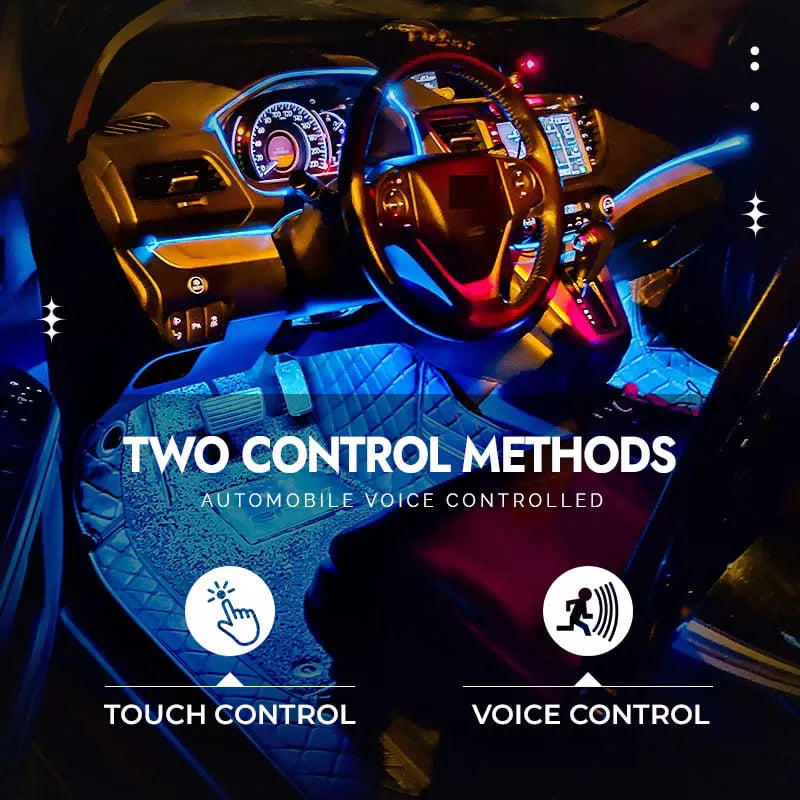 Car Mini LED Touch Switch Light Auto Wireless Ambient Lamp USB Charging LED Ambient Light