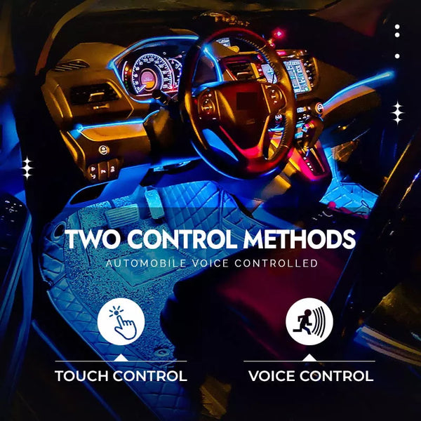 Car Mini LED Touch Switch Light Auto Wireless Ambient Lamp USB Charging LED Ambient Light