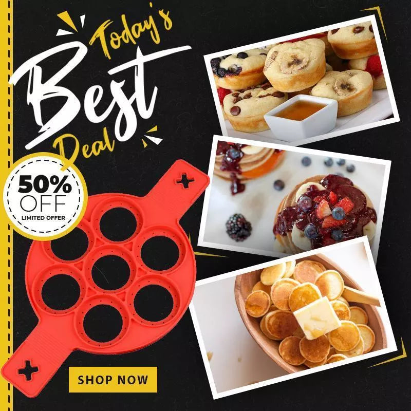 Reusable Silicone Omelette Pancake Molds