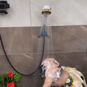 Adjustable angle Removable Shower Rack With Hooks