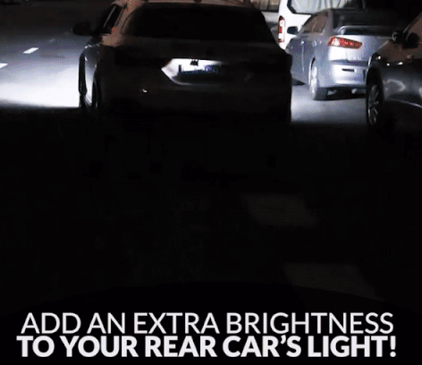 2PCS Universal LED Taillights Backup Light