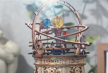 Rotatable DIY 3D Mechanical Music Box
