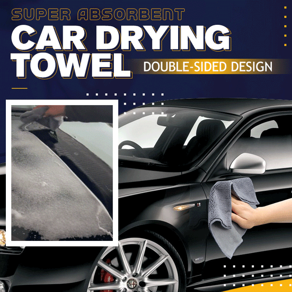 Super absorbent car dry towel thickened to absorb water without shedding hair