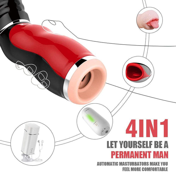 Male Deep Throat Masturbator Interactive Induction Sucking Machine Male Masturbator