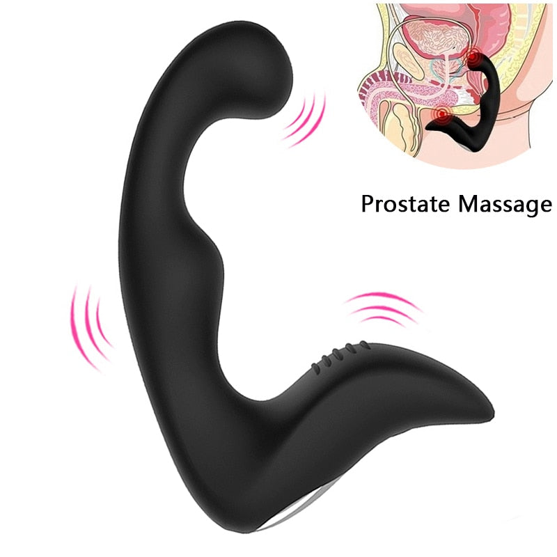 7 Speeds Male Prostate Massager Silicone Anal Vibrator Butt Plug Sex Toys for Adult