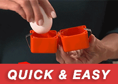 Fast & Easy Cubic Egg Cracker No eggshell crumbs