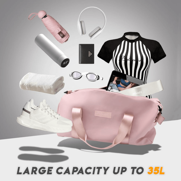 Wet-Dry Separated Gym Bag Travel Bag