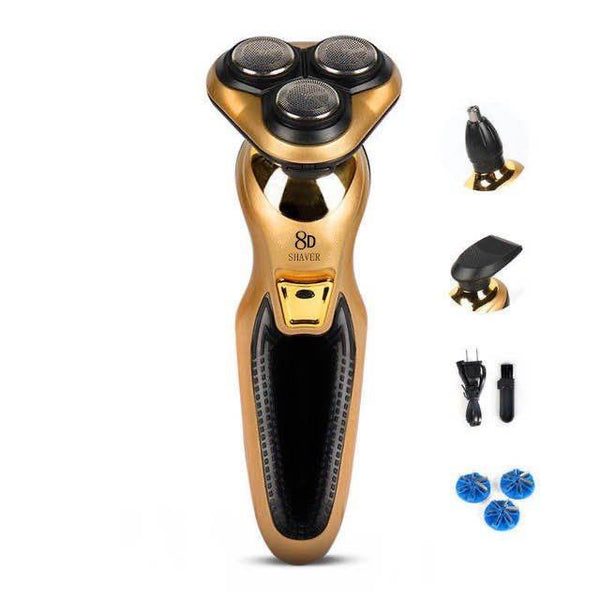 3 in 1 Men's Electric Shaver Blade Rechargeable Floating Razor Washable Electric Beard Trimmer Nose Ear Hair Trimmer Machine