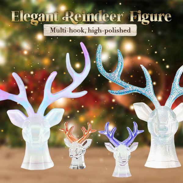 3D Deer Antler Decoration Silicone Mold for Christmas Deer Jewelry Earrings Frame Mirror Epoxy Mold for Resin