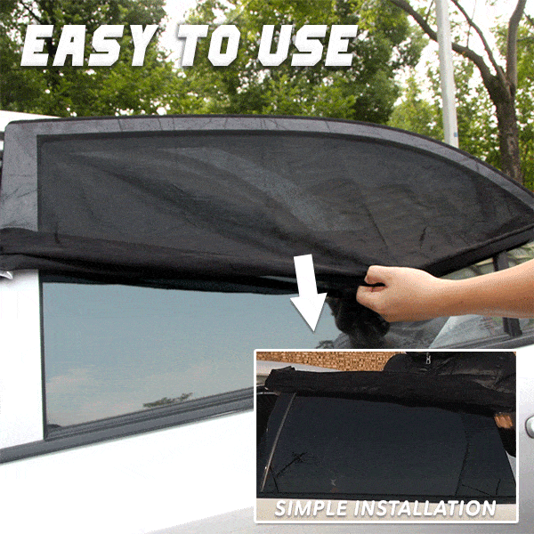 2Pcs Car Sun Shade Window Net High Quality Auto Anti Mosquito Sunshade Mesh Cover UV Protector