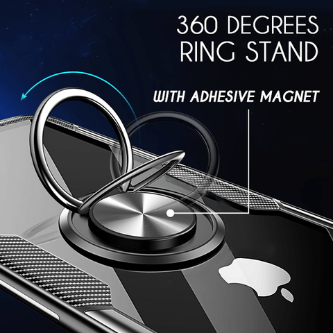 360-Degree Anti-Drop Cushion Magnetic Ring Stand