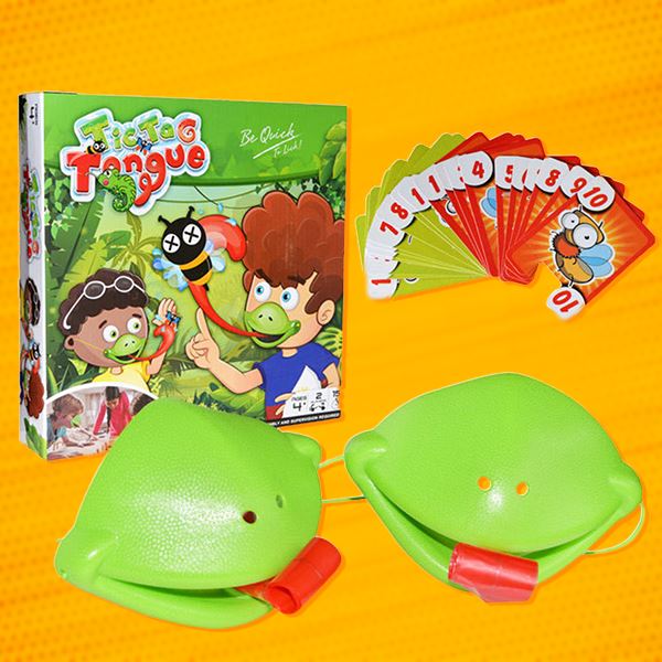 Chameleon Sticking Tongue-Puzzle Game Games Greedy Chameleon Game Quick Sticking Tongue Out Puzzle Frog Card Interactive Toys
