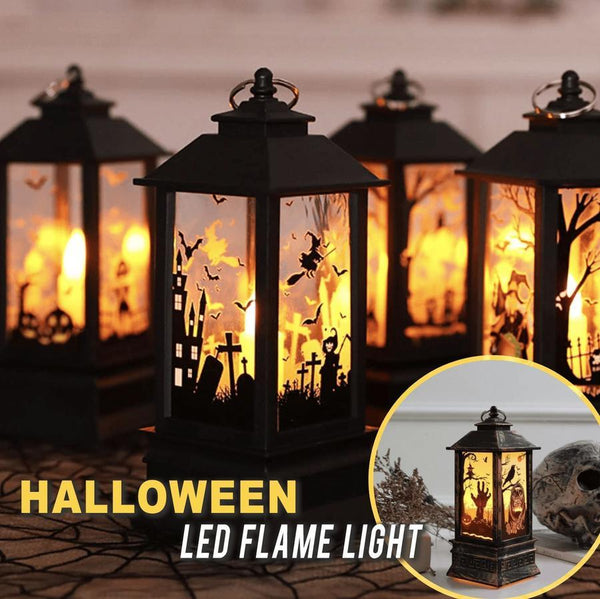 Halloween Decoration Led Candles Tea Light Vintage Castle Pumpkin Ghost Hanging LED Lantern Lamp Halloween Party Home supplies