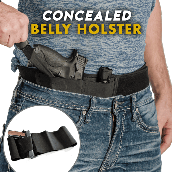 Tactical Concealed Carry Belly Band Pistol Gun Holster Universal Military Hunting Handgun Waist Belt Bag Magazine Pouch