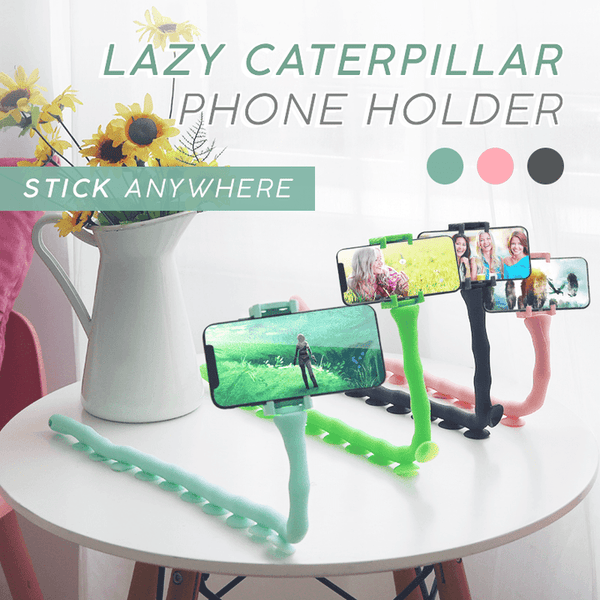 Lazy Caterpillar Mobile Phone Holder Multifunctional Silicone Suction Cup Holder Car Mount