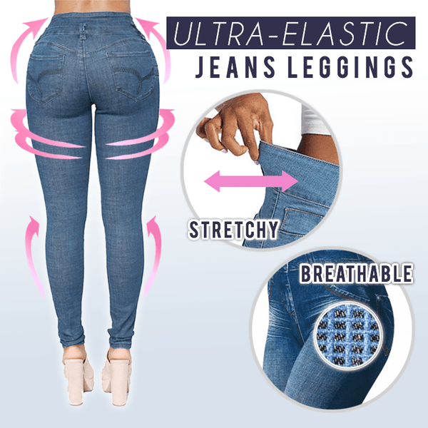 Ultra-Elastic Stretch Jeans Leggings