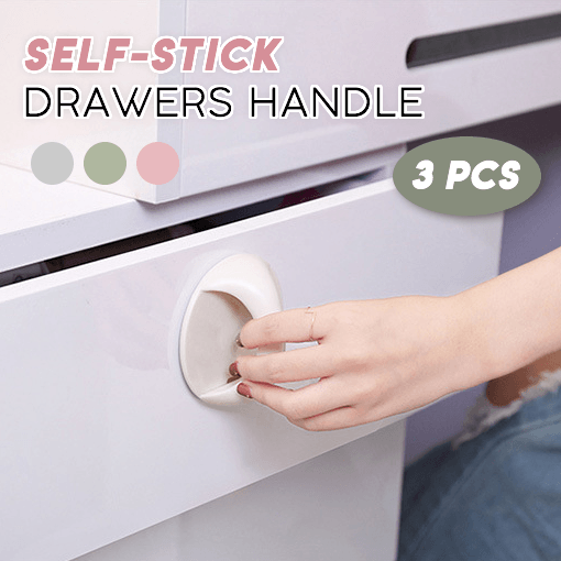 3Pcs Self-Stick Instant Cabinet Drawer Handle Helper Auxiliary Kitchen Door Window Stick Knobs Convenient Opening Dropship
