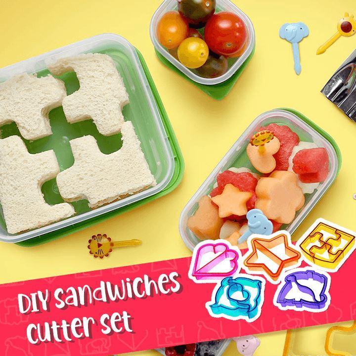 DIY Baking Cake Dinosaur Star Car Animal Shapes for Kids Bento Lunch Sandwich Cutter Mold Toast Cookie Bread Presses Set