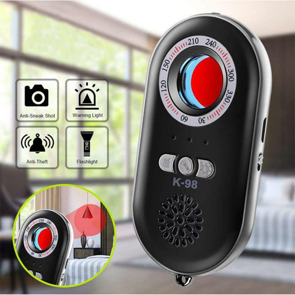 Multi-functional Infrared Detector 3 in 1 Portable Infrared Stealth Camera Detector  Personal Safety Vibration Alarm Flashlight.