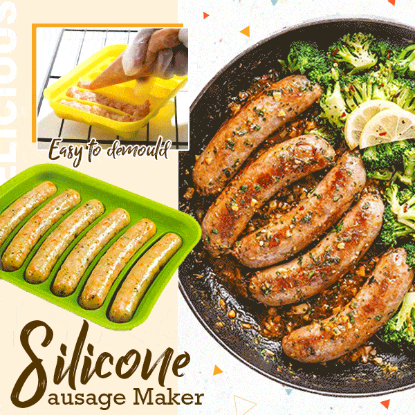 6 IN 1 Sausage Maker DIY Sausage Making Mold Hot Dog Handmade Ham Silicone Mold Baby Food Maker Kitchen Gadgets Cooking Tools