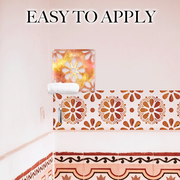 16 style Mandala Tile Stencils Set Wall Painting Floor Cutout Painting