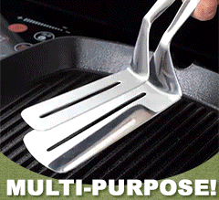 304 Stainless Steel Frying Shovel Clip Fried Fish Shovel Steak Shovel Easy Cooking Tweezer